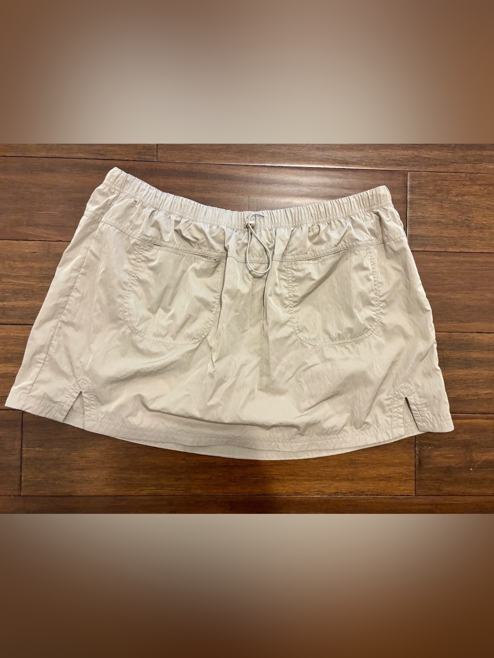 Aerie Hiker Taupe Drawstring Skort